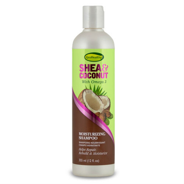 GroHealthy Shea & Coconut Moisturizing Shampoo (12 oz.)