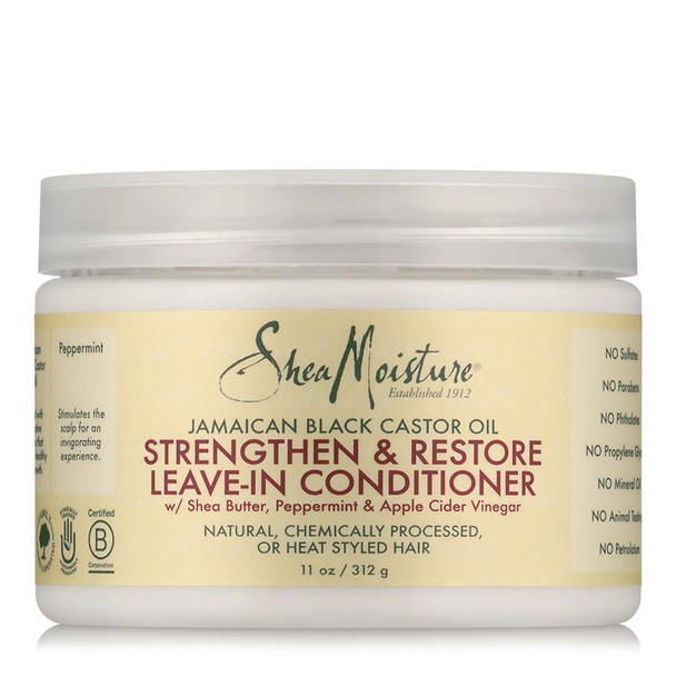 SheaMoisture Jamaican Black Castor Oil Strengthen & Restore Leave-In Conditioner (11 oz.)