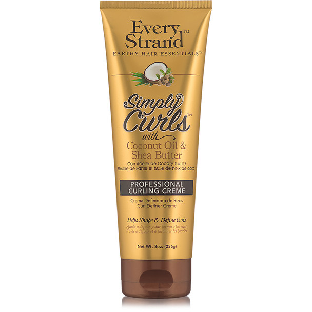 Every Strand Simply Curls Coconut Oil & Shea Butter Professional Curling Cream (8 oz.)