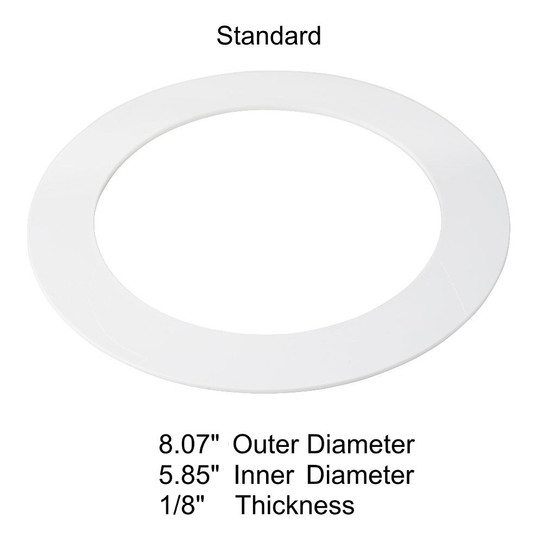 Oversized White Goof/Trim Ring for 5/6/8 inch Recessed Can Down Light