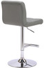 Allegro Real Leather Bar Stool Grey