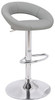 Sorrento Real Leather Bar Stool Grey