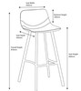 Antico Kitchen Bar Stool Brown