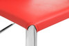 Eccellente Signature Leather Bar Stool Red