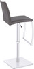 *ONLY 1 LEFT* Eccellente Signature Real Leather Bar Stool Charcoal Grey