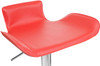 *ONLY 1 LEFT* Favoloso Signature Real Leather Bar Stool Red