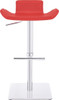 *ONLY 1 LEFT* Favoloso Signature Real Leather Bar Stool Red