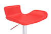 *ONLY 1 LEFT* Favoloso Signature Real Leather Bar Stool Red