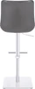 *ONLY 1 LEFT* Magnifico Signature Real Leather Bar Stool Charcoal