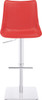 Magnifico Signature Real Leather Bar Stool Red