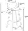 Ex-Display Antico Bar Stool Grey