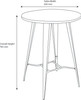 Antico Bar Stool and Tolix Round Table Package
