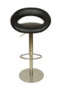 Ex Display Range - Deluxe Sorrento Kitchen Brushed Bar Stool Black