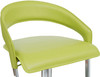 Eleganza Signature Real Leather Bar Stool Lime Green