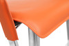 Eleganza Signature Leather Bar Stool Tan Orange