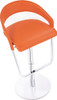 Eleganza Signature Real Leather Bar Stool Tan Orange