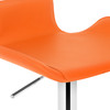 Favoloso Signature Real Leather Bar Stool Tan Orange