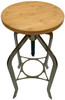 Antique Brass Bar Stool Natural