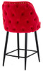 Mayfair Velvet Red Kitchen Bar Stool