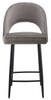 Chelsea Velvet Charcoal Kitchen Bar Stool