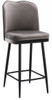 Knightsbridge Velvet Charcoal Kitchen Bar Stool