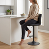 Allegro Bar Stool Black with Black Frame