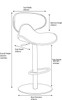 Deluxe Carcaso Bar Stool Black with Black Frame