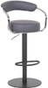 Deluxe Zenith Matt Black Bar Stool Charcoal