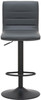 Deluxe Aldo Bar Stool Charcoal Grey with Black Frame