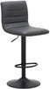Aldo Bar Stool Charcoal with Black Frame