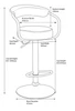 Zenith Bar Stool Red