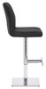 Deluxe Ravenna Real Leather Bar Stool Black