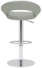 Deluxe Sorrento Real Leather Bar Stool Grey