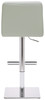 Deluxe Luscious Real Leather Bar Stool Grey