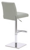 Deluxe Snella Real Leather Bar Stool Grey