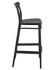 Cross Bar Stool 75 Black