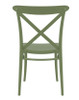 Cross Side Chair Olive Green