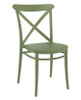 Cross Side Chair Olive Green