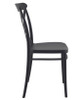 Cross Side Chair Black