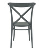 Cross Side Chair Dark Grey