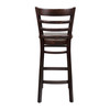 Sheldon Bar Stool Medium Brown Upholstered In Vintage Brown