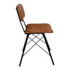 Duke Side Chair Bruciato Leather