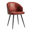 Brooklyn Tub Chair Leather Vintage Red