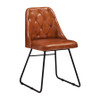 Harland Side Chair Leather Bruciato
