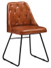 Harland Side Chair Leather Bruciato