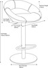 Sorrento Kitchen Bar Stool Red