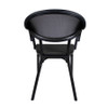 Selva Armchair Black Frame Black Seat And Back