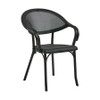 Selva Armchair Black Frame Black Seat And Back