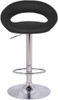 Sorrento Real Leather Bar Stool Black