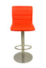 Ex Display Range - Deluxe Aldo Brushed Bar Stool Red